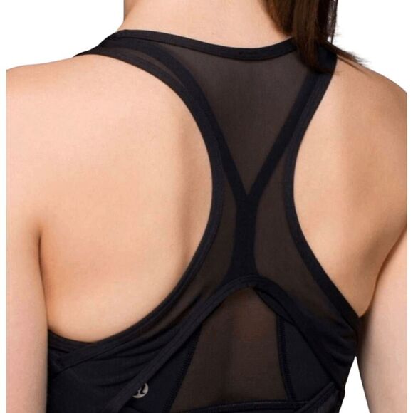 LULULEMON ATHLETICA Ace Dress In Black/Scratch Match Black Multi Size 2 - Picture 3 of 5